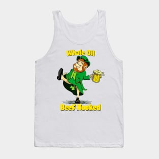 Whale Oil Beef Hooked Say It Fast Funny Leprechaun Tank Top